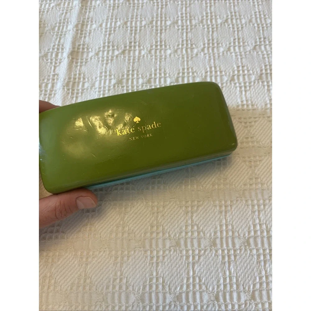 Kate Spade New York Sunglasses Hard Case Teal And Green *READ*